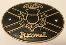 BRASSWELL (Albion)   Classic Lorry /Truck/ Classic Car Badge -Brass Type