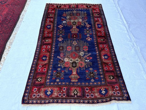 Blue vintage afghan baluchi - blue,
