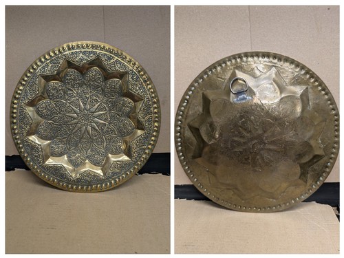 Moroccan hand engraved brass - hand-engraved,