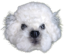 Handmade Needle Felted/TEDDY DOG/Hanging Decoration/Animal brooch/Pin/Dog Lover