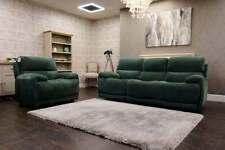 Relax Station Rocco DUAL Power/HR Reclining Sectional 3 Seat Sofa & Std Chair