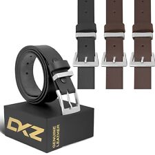 Mens Leather belt 100% genuine Leather black brown 30'' to 72'' waist sizes