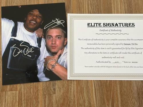 Eminem and dre autographed - eminem,