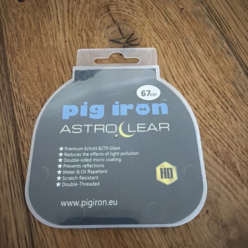 Pig iron 67mm astro clear - iron,