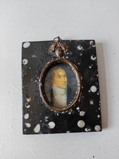 Antique 19th Century Barrett Portrait Miniature Smartly Dressed Gent