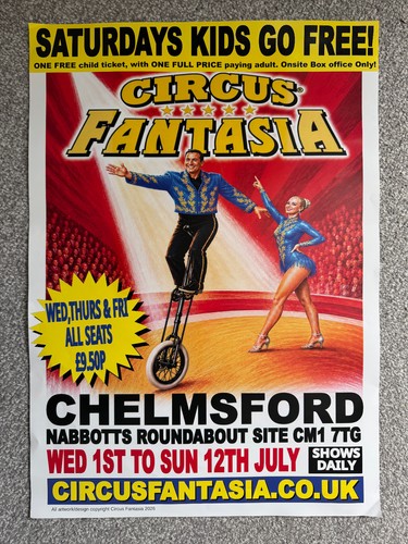 Circus fantasia large poster - circus,