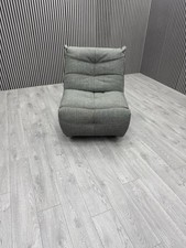 DFS ONE SEATER SWIVEL MANUAL RECLINER CHAIR IN CHARCOAL FABRIC