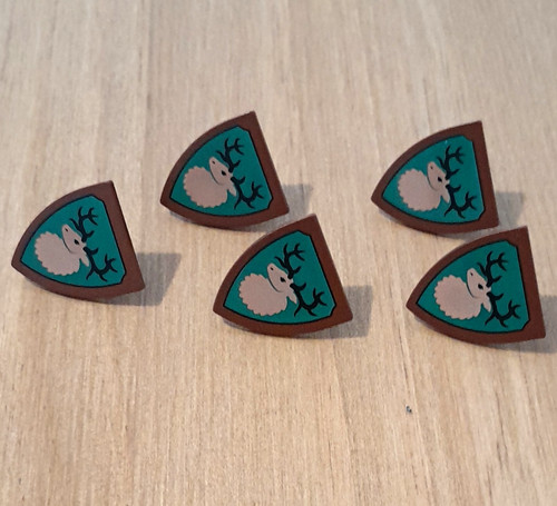 Lego castle printed shield - printed,