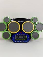 Kawasaki Mega Deluxe Drum Pad Electronic/Classic Drum Set Toy w/ Rhythm TESTED!
