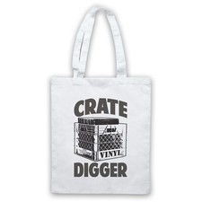 CRATE DIGGER VINYL RECORD STORE DAY COLLECTOR DJ RETRO TOTE BAG LIFE SHOPPER