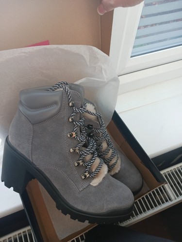 Boots grey ankle size - boots,