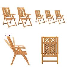 Reclining Garden Chairs Solid