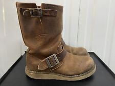 Red Wing 2971 11" Engineer Boot Copper Rough & Tough Braun UK 4  (Uk Seller)