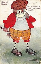 POSTCARD COMIC  - GOLF THEME -