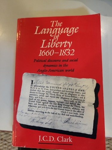 Language liberty 1660 - of, 1660-1832