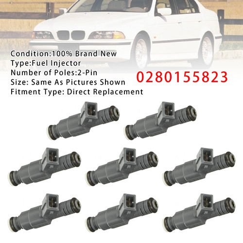 8pcs fuel injector for - fuel, bmw