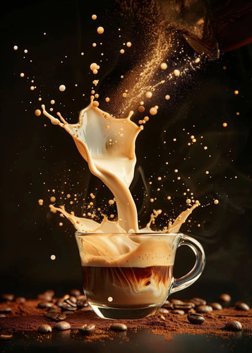 Coffee bean canvas wall art - bean,