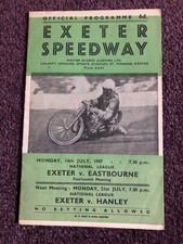 Speedway programme Exeter v