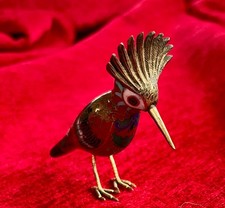 Colourful Cloisonné  Hoopoe Bird, Multicoloured, Enamel, Gift Idea, Exotic