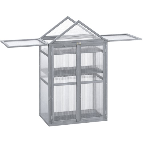 Outsunny 80x47x138cm wood cold - 80x47x138cm,
