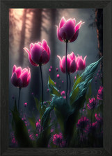 Tulip flowers Framed Wall Art
