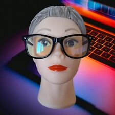 Staysafe Modern Vintage Blyenlight Browline Glasses Protection Computer Work.