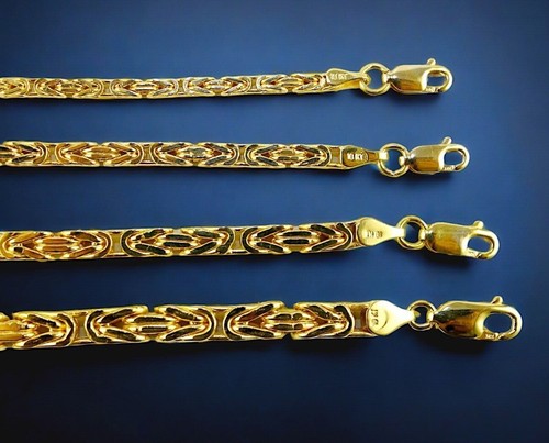 10k yellow gold byzantine - yellow,