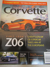 CORVETTE MAGAZINE BOOK MARCH