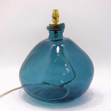 Simplicity Recycled Glass Lamp (Cool Colours) 39cm