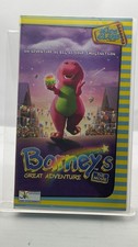 Barney's Great Adventure The Movie On VHS Video Cassette Tape