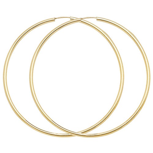 9ct carat yellow gold - gold, hoop