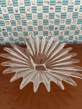Vintage Dartington Sunburst glass display/palm bowl 21cm Anita Harris
