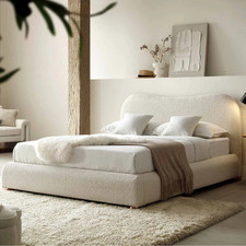 Teddy Bed Frame Boucle Velvet