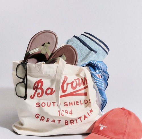 Barbour script cotton canvas - script,