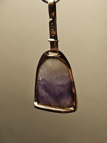 9ct blue john - pendant, antique