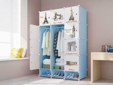 DIY 12 Cube Closet Wardrobe Modular Storage Organizer Clothes Shoe Bookcase Toy