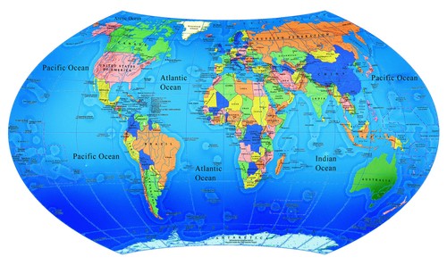 Educational world map globe - educational,