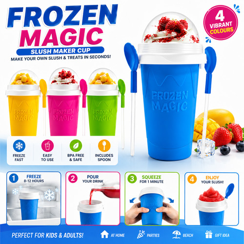 Slushy cup maker squeeze - slushy,