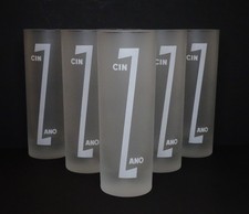 6x Frosted CINZANO Tall