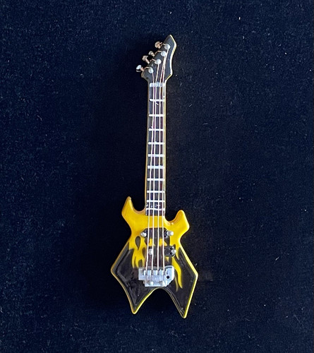 Miniature yellow black flame - yellow,