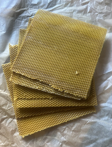 Beeswax honeycomb sheets - 6x,
