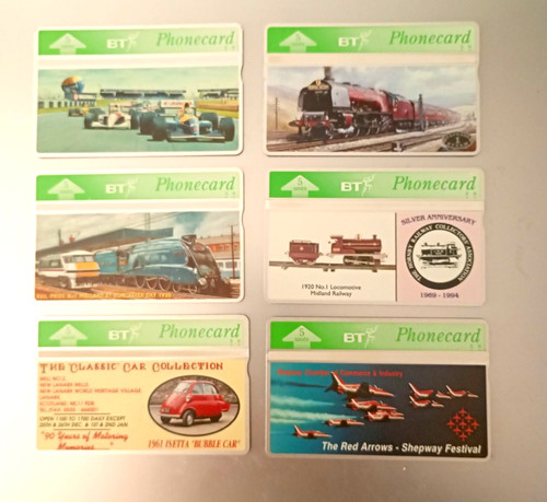 Telephone cards - 6, x