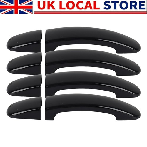 Gloss black door handle covers - door,