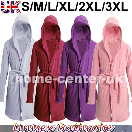 Unisex hooded towel bath robe - unisex,