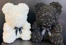 Foam Rose Flower Teddy Bear