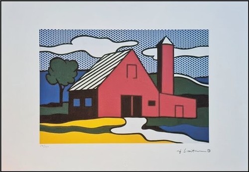 Roy lichtenstein red barn - *, *
