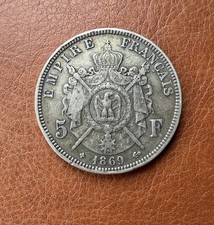 1869 france 5 - france,, francs
