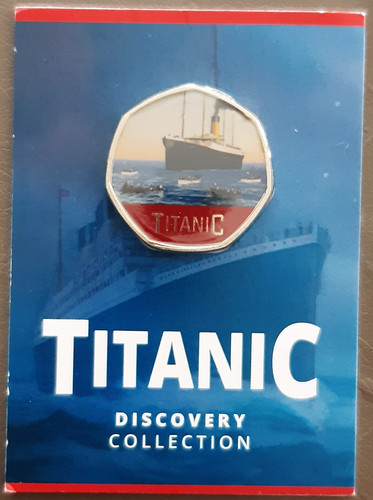 50p shaped coin titanic - 50p,