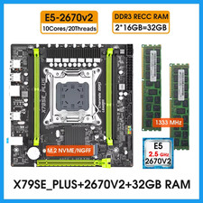 X79 Motherboard Kit with Xeon E5 2670 V2 Processor and 2*16G= 32GB DDR3 REG Memo