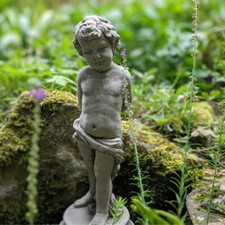 Sweet Vine Boy Garden Statue